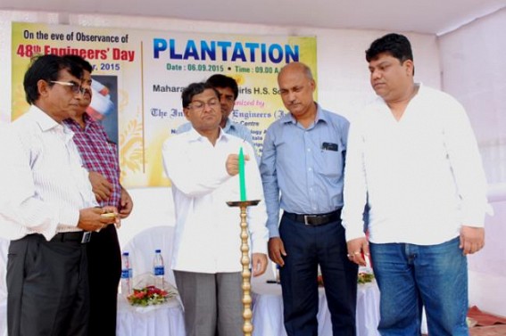 Plantation programme on the eve of observance of the 48th Engineers Day